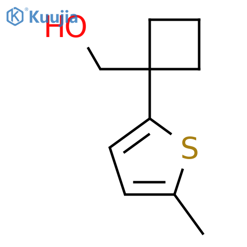 1-(5-methylthiophen-2-yl)cyclobutylmethanol structure