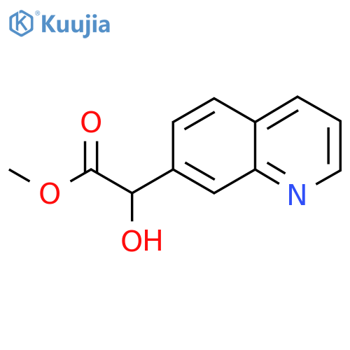 methyl 2-hydroxy-2-(quinolin-7-yl)acetate structure