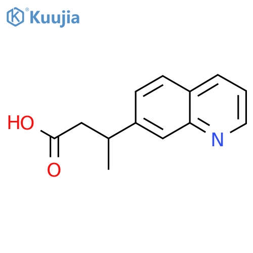3-(quinolin-7-yl)butanoic acid structure