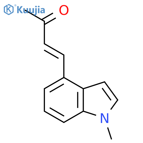 4-(1-methyl-1H-indol-4-yl)but-3-en-2-one structure