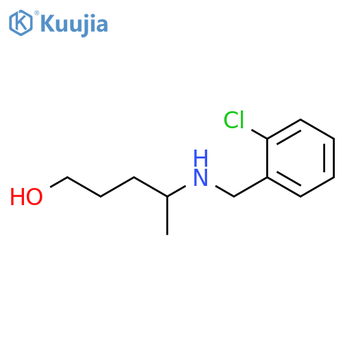 4-{(2-chlorophenyl)methylamino}pentan-1-ol structure