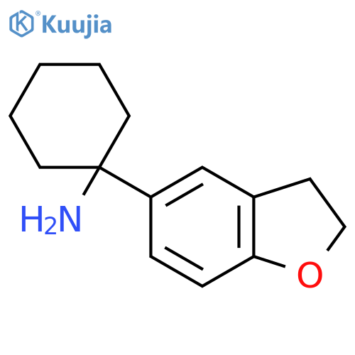1-(2,3-dihydro-1-benzofuran-5-yl)cyclohexan-1-amine structure