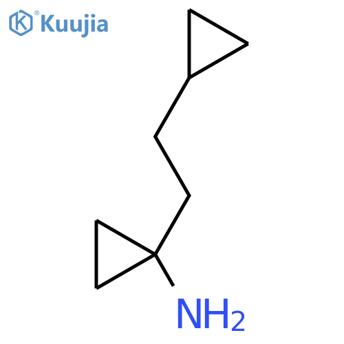 1-(2-cyclopropylethyl)cyclopropan-1-amine structure