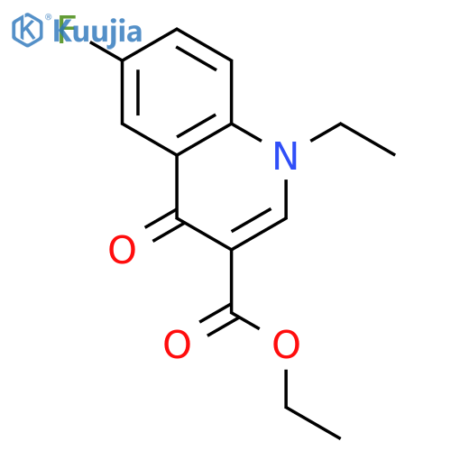 ethyl 1-ethyl-6-fluoro-4-oxo-1,4-dihydroquinoline-3-carboxylate structure