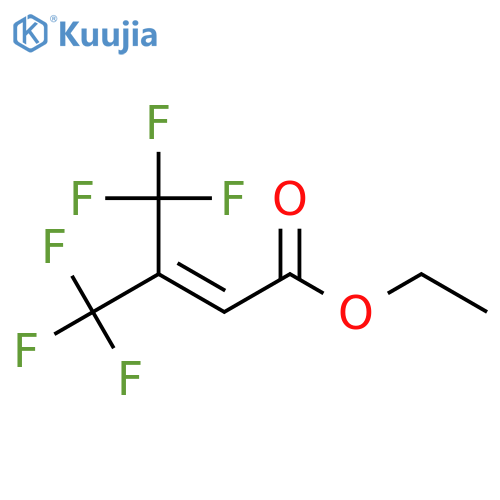 4,4,4-trifluoro-3-(trifluoromethyl)-2-butenoic Acid Ethyl Ester structure