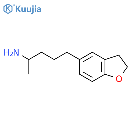 5-(2,3-Dihydro-1-benzofuran-5-yl)pentan-2-amine structure