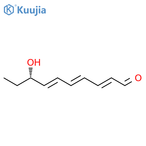 2,4,6-Decatrienal, 8-hydroxy-, (2E,4E,6E,8S)- structure