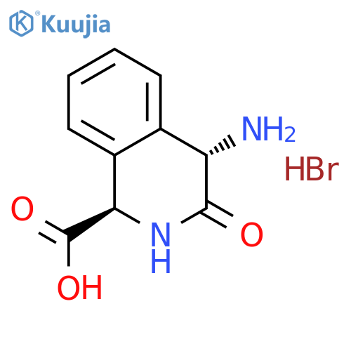 (1R,4S)-rel-4-Amino-1,2,3,4-tetrahydro-3-oxo-1-isoquinolinecarboxylic Acid Hydrobromide structure