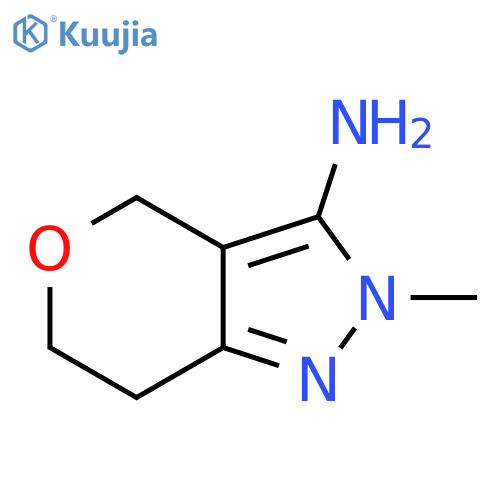 2-METHYL-2,4,6,7-TETRAHYDROPYRANO[4,3-C]PYRAZOL-3-AMINE structure