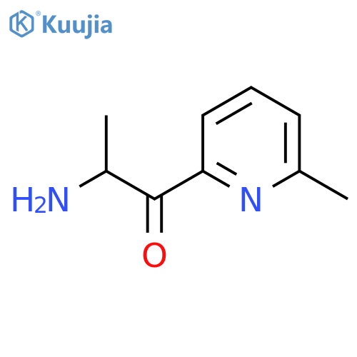 2-amino-1-(6-methylpyridin-2-yl)propan-1-one structure
