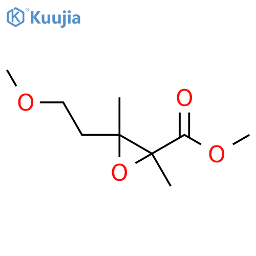 Methyl 3-(2-methoxyethyl)-2,3-dimethyloxirane-2-carboxylate structure