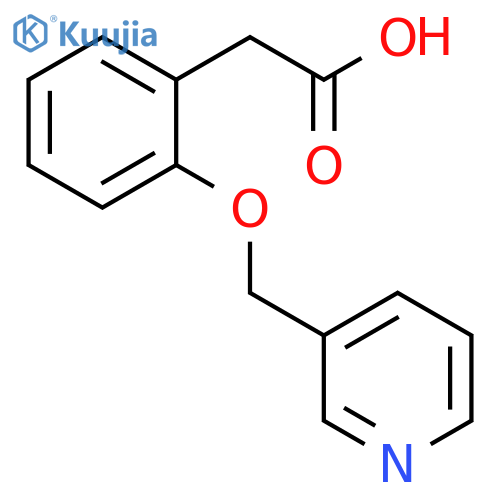2-{2-(pyridin-3-yl)methoxyphenyl}acetic acid structure