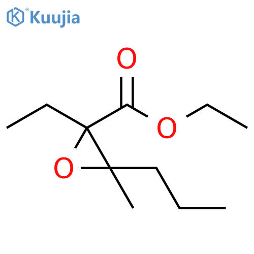 2-Oxiranecarboxylic acid, 2-ethyl-3-methyl-3-propyl-, ethyl ester structure
