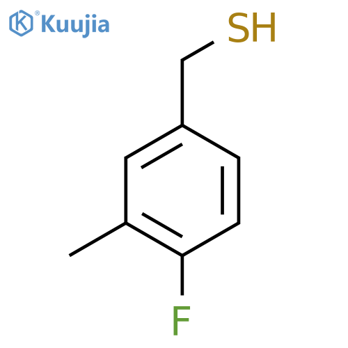 (4-Fluoro-3-methylphenyl)methanethiol structure