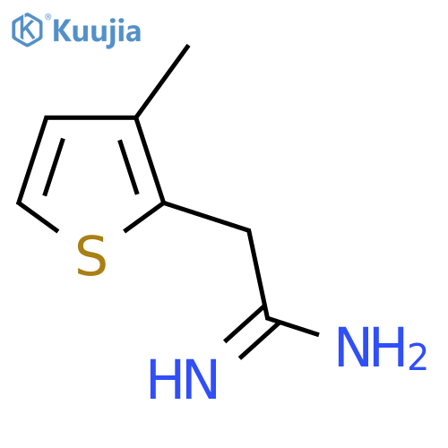 2-(3-methylthiophen-2-yl)ethanimidamide structure