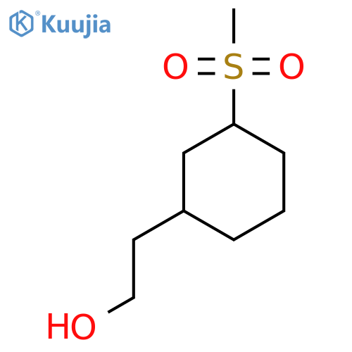 2-(3-Methanesulfonylcyclohexyl)ethan-1-ol structure