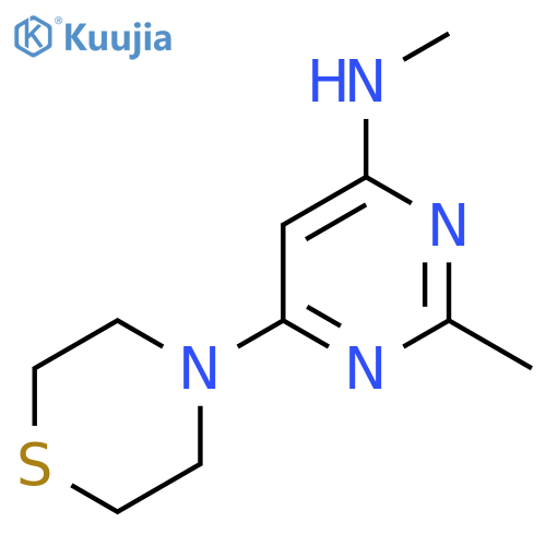 N,2-Dimethyl-6-thiomorpholinopyrimidin-4-amine structure