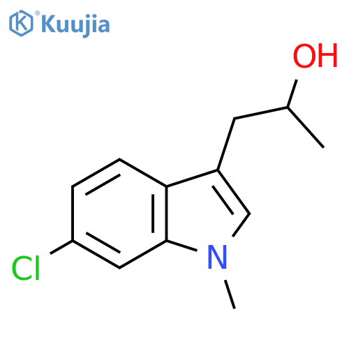 1-(6-chloro-1-methyl-1H-indol-3-yl)propan-2-ol structure