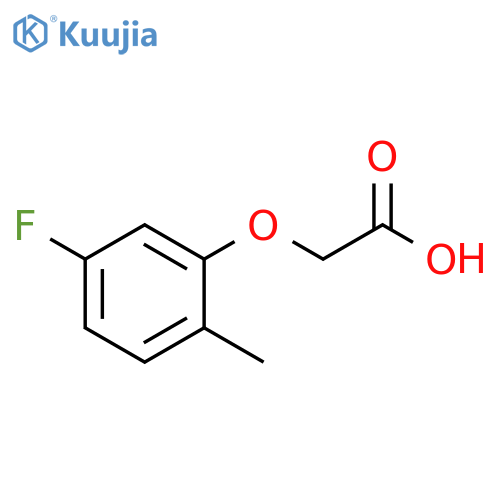 2-(5-fluoro-2-methylphenoxy)acetic acid structure