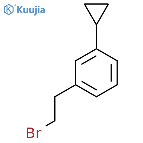 1-(2-bromoethyl)-3-cyclopropylbenzene structure
