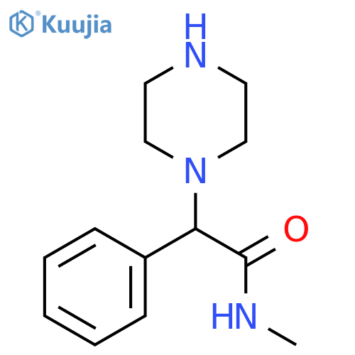 N-methyl-2-phenyl-2-(piperazin-1-yl)acetamide structure