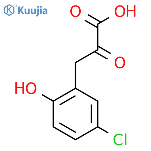 3-(5-chloro-2-hydroxyphenyl)-2-oxopropanoic acid structure