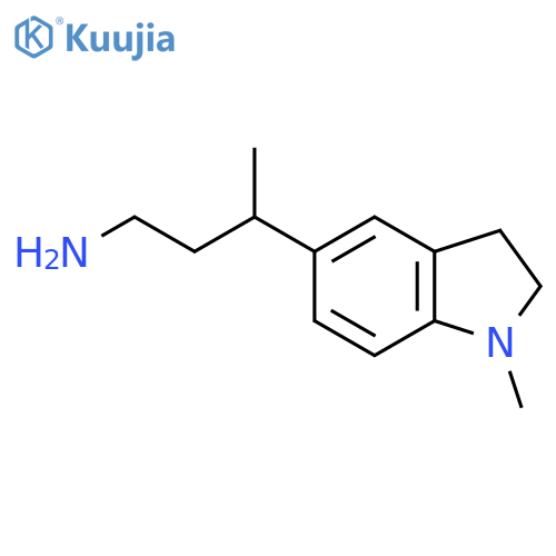 3-(1-methyl-2,3-dihydro-1H-indol-5-yl)butan-1-amine structure