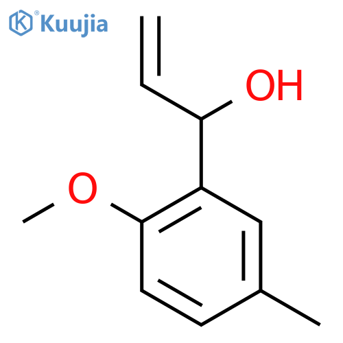 1-(2-methoxy-5-methylphenyl)prop-2-en-1-ol structure