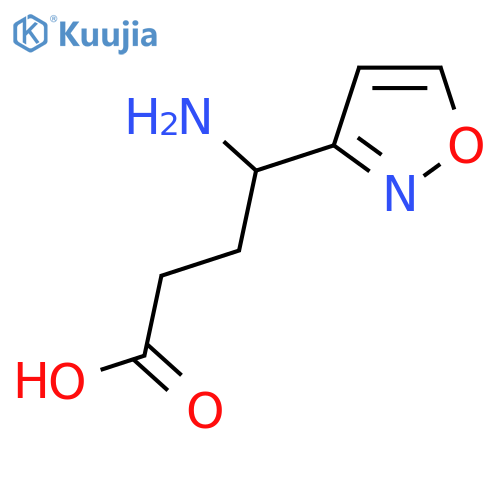 4-amino-4-(1,2-oxazol-3-yl)butanoic acid structure