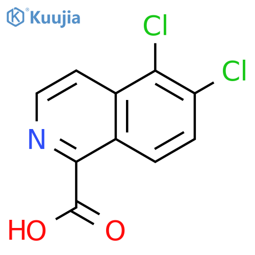 5,6-dichloroisoquinoline-1-carboxylic acid structure