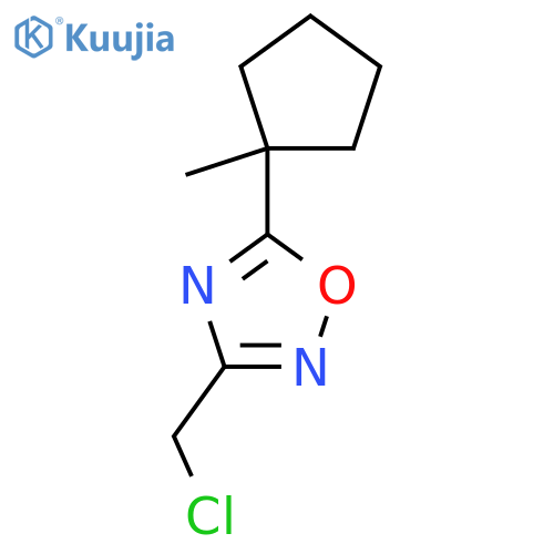 3-(Chloromethyl)-5-(1-methylcyclopentyl)-1,2,4-oxadiazole structure