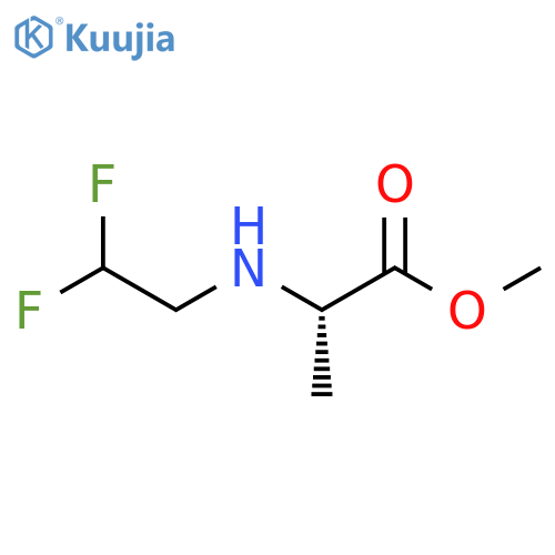 methyl 2-(2,2-difluoroethyl)aminopropanoate structure