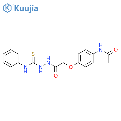 Acetic acid,2-[4-(acetylamino)phenoxy]-, 2-[(phenylamino)thioxomethyl]hydrazide structure