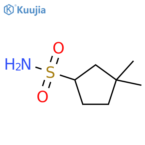 3,3-dimethylcyclopentane-1-sulfonamide structure