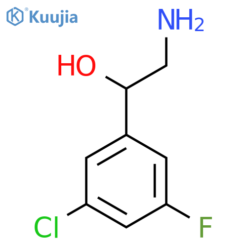 2-Amino-1-(3-chloro-5-fluorophenyl)ethan-1-ol structure