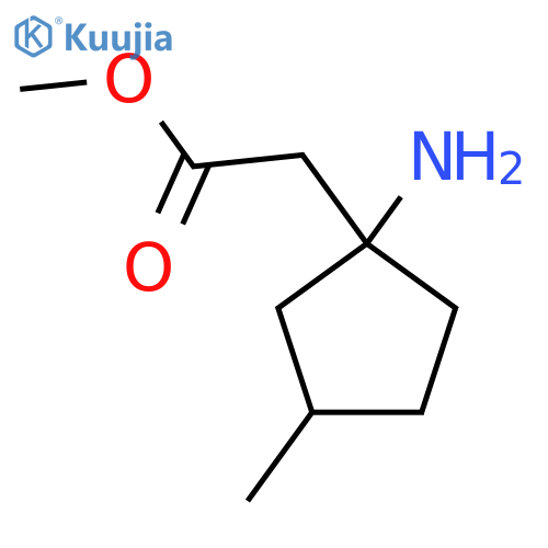 Methyl 2-(1-amino-3-methylcyclopentyl)acetate structure