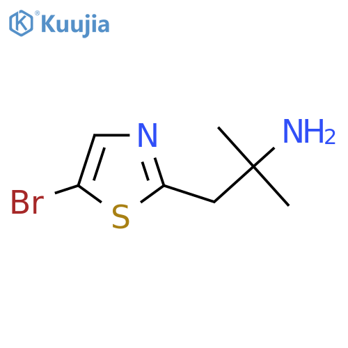 1-(5-bromo-1,3-thiazol-2-yl)-2-methylpropan-2-amine structure