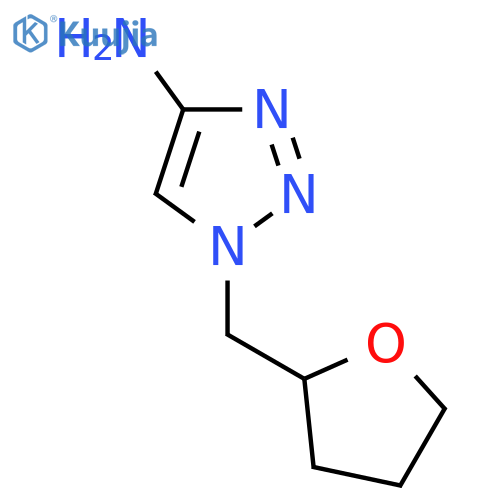1-(oxolan-2-yl)methyl-1H-1,2,3-triazol-4-amine structure