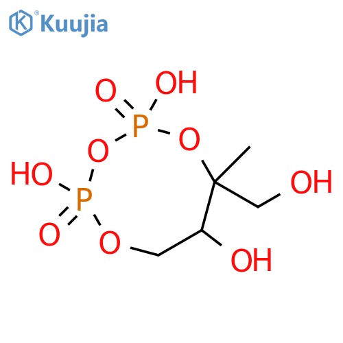 1,3,5,2,4-Trioxadiphosphocane-6-methanol, 2,4,7-trihydroxy-6-methyl-, 2,4-dioxide, (6S,7R)- structure