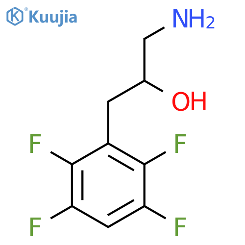 1-amino-3-(2,3,5,6-tetrafluorophenyl)propan-2-ol structure