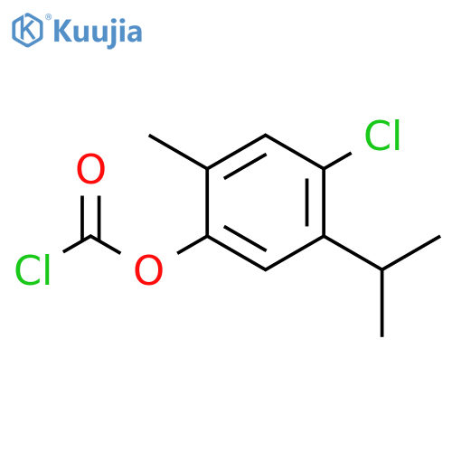 4-CHLORO-2-METHYL-5-(PROPAN-2-YL)PHENYL CHLOROFORMATE structure