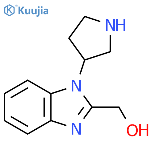 (1-Pyrrolidin-3-ylbenzimidazol-2-yl)methanol structure