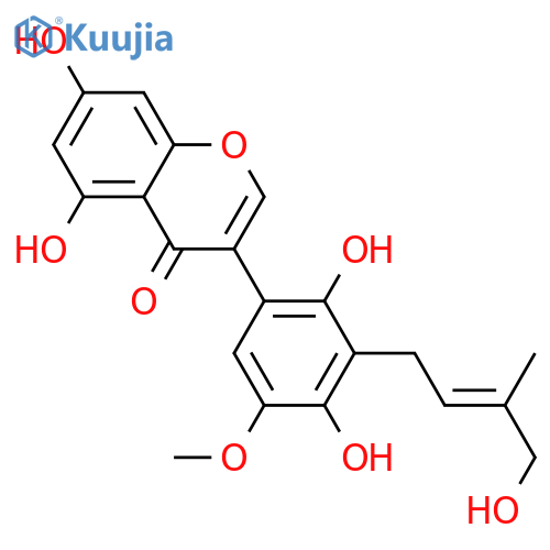 2',4',5,5',7-Pentahydroxy-3'-prenylisoflavone; 4''-Hydroxy, 5'-Me ether structure