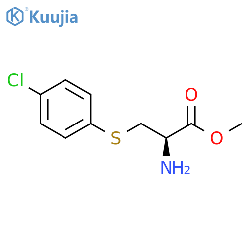 methyl 2-amino-3-(4-chlorophenyl)sulfanylpropanoate structure