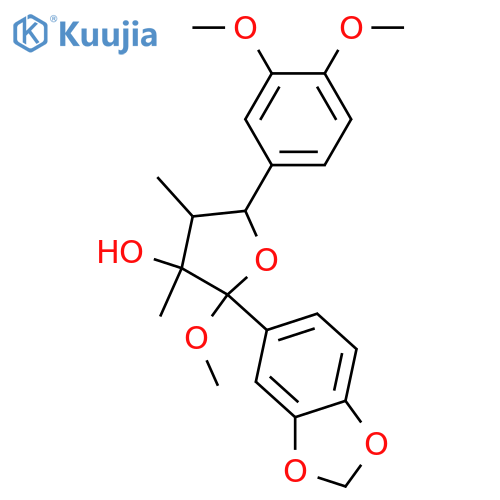 7,7'-Epoxy-8,8'-lignan-3,3',4,4',7,8-hexol; (7R,7'S,8R,8'R)-form, 3,4-Methylene, 3',4',7-tri-Me ether structure