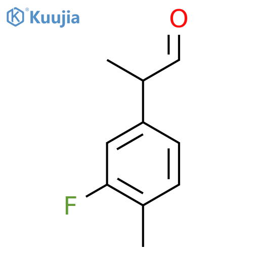 2-(3-fluoro-4-methylphenyl)propanal structure