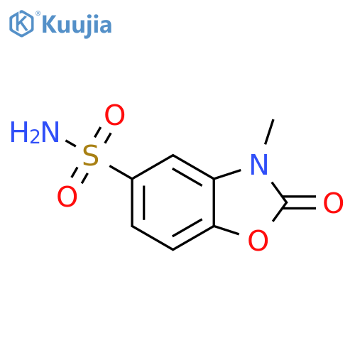 3-methyl-2-oxo-2,3-dihydro-1,3-benzoxazole-5-sulfonamide structure