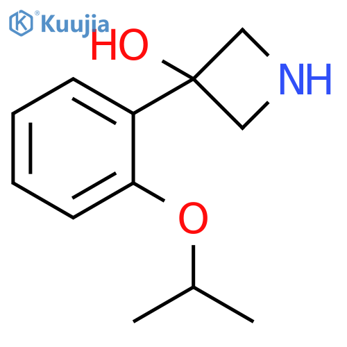 3-[2-(propan-2-yloxy)phenyl]azetidin-3-ol structure