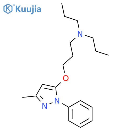 1-Propanamine,3-[(3-methyl-1-phenyl-1H-pyrazol-5-yl)oxy]-N,N-dipropyl- structure