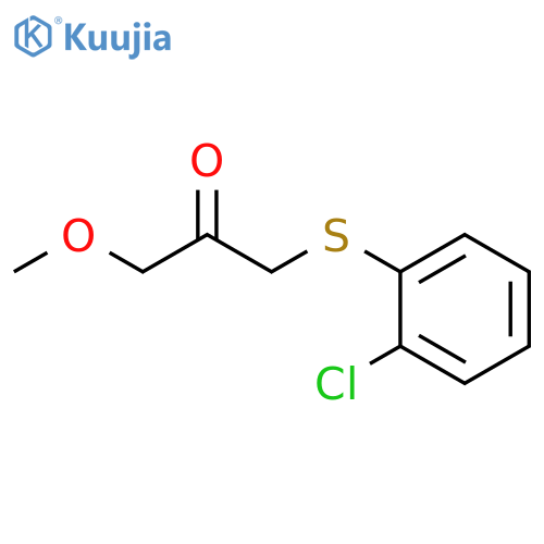 2-Propanone, 1-[(2-chlorophenyl)thio]-3-methoxy- structure